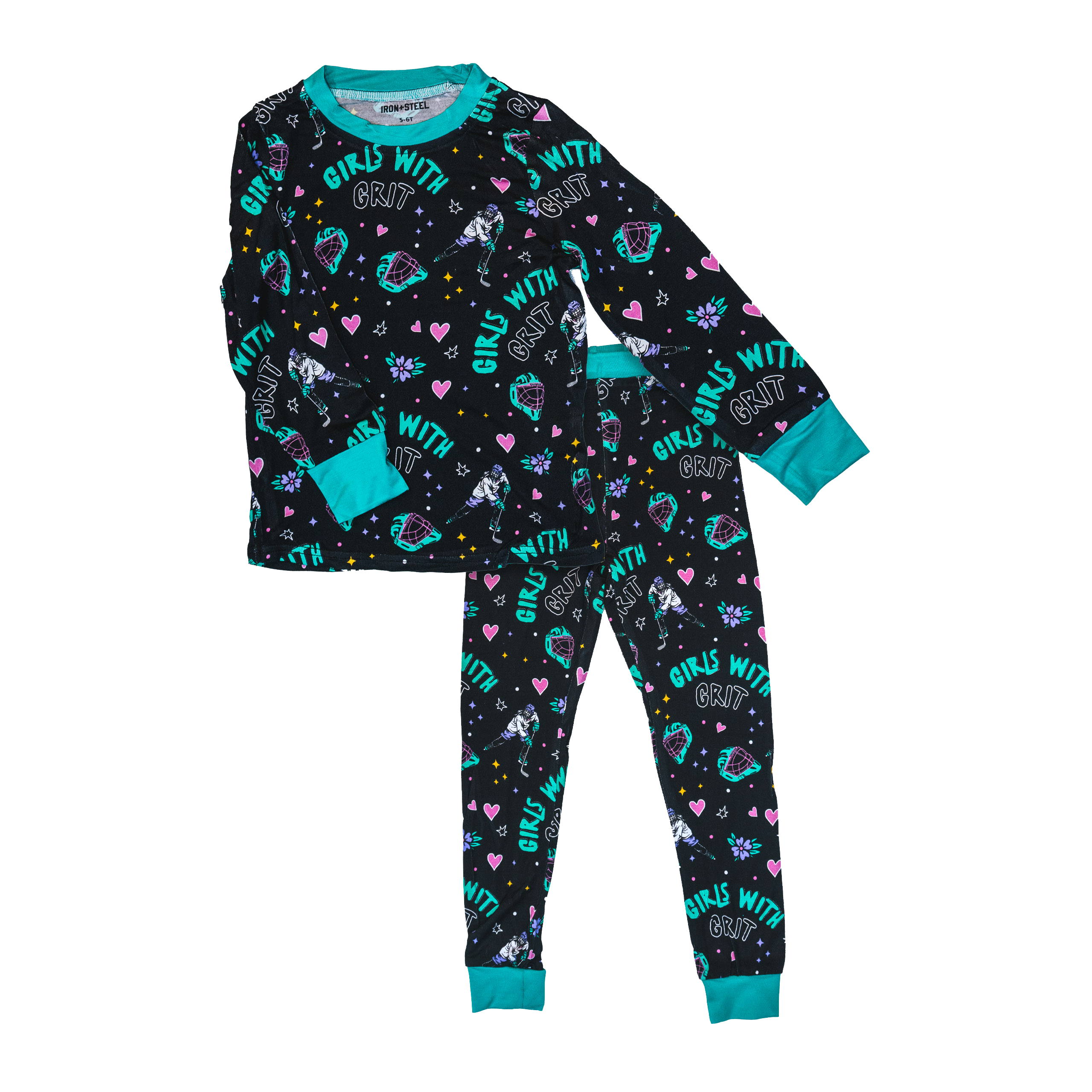 Hockey Girls with Grit Bamboo Pajama Set