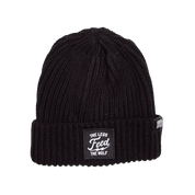 Legs Feed the Wolf Ribbed Beanie