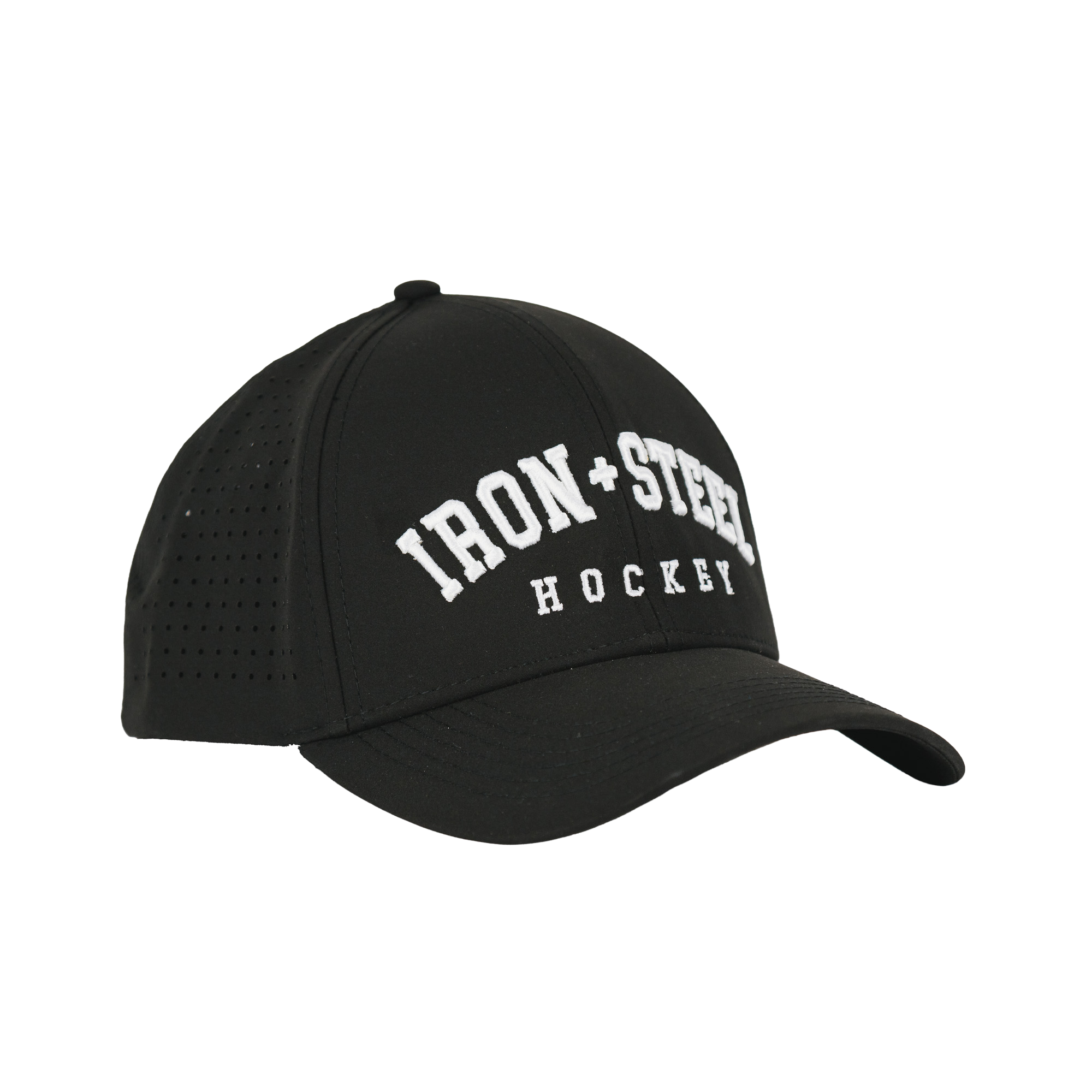 Iron+Steel Hockey Snapback Hat - Black