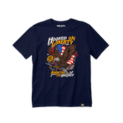 Hooked on Freedom Hockey Tee