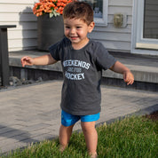 Weekends are for Hockey USA Made Toddler Tee