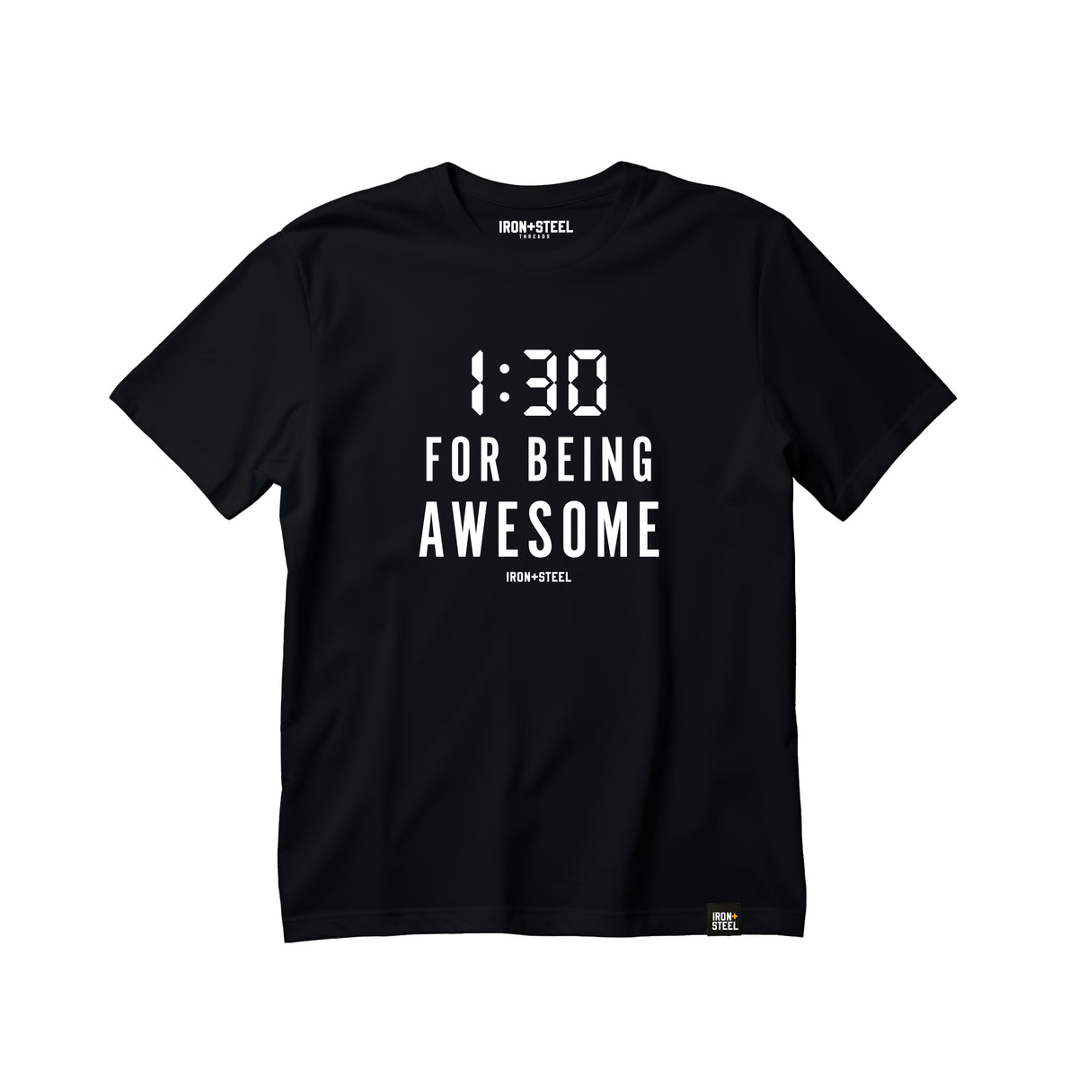 1:30 Penalty for Being Awesome Hockey Tee in black