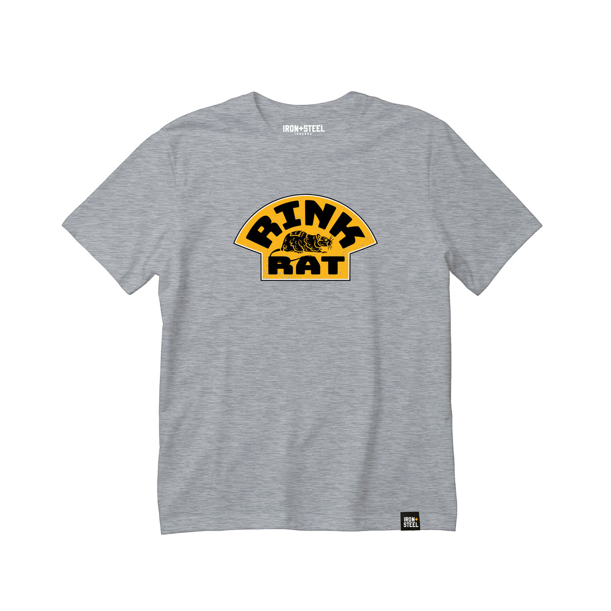 Rink Rat Hockey Tee in grey