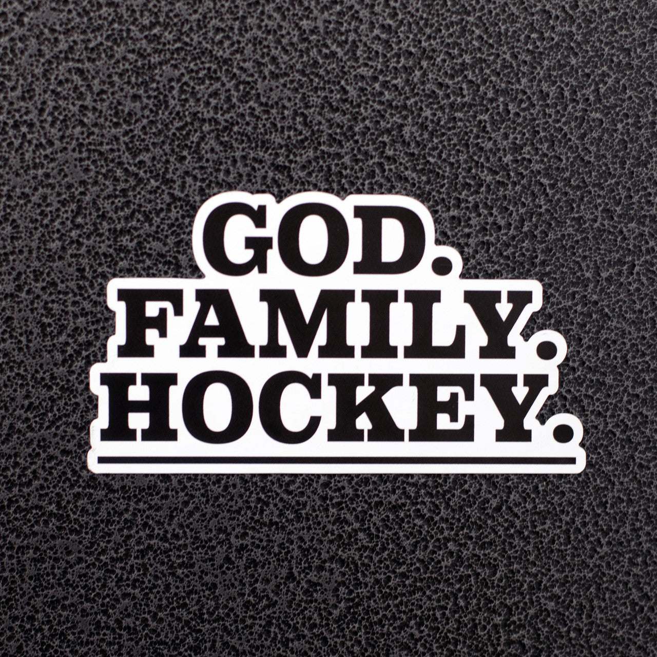 God Family Hockey Car Magnet