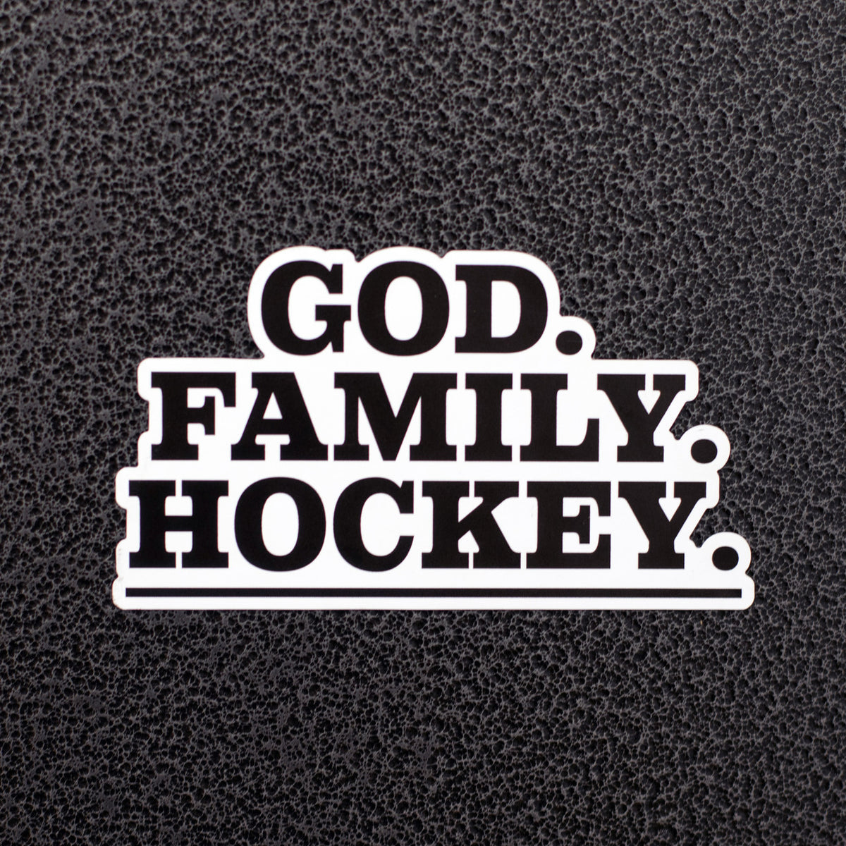 God Family Hockey Car Magnet