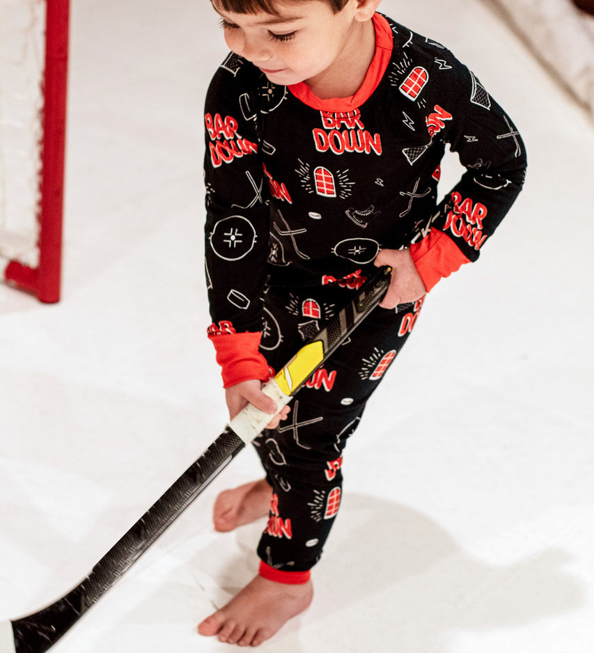 Bar Down Hockey Bamboo Pajama Set