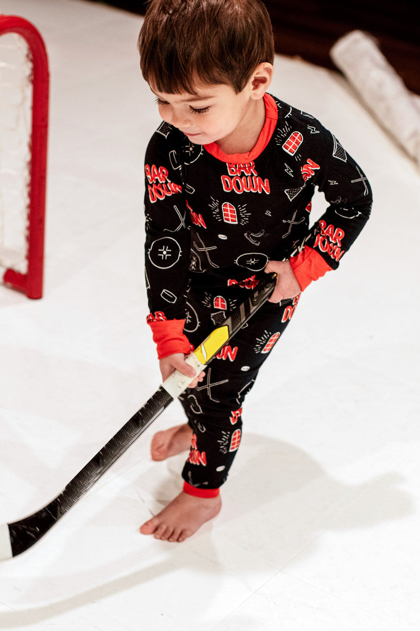 Bar Down Hockey Bamboo Pajama Set