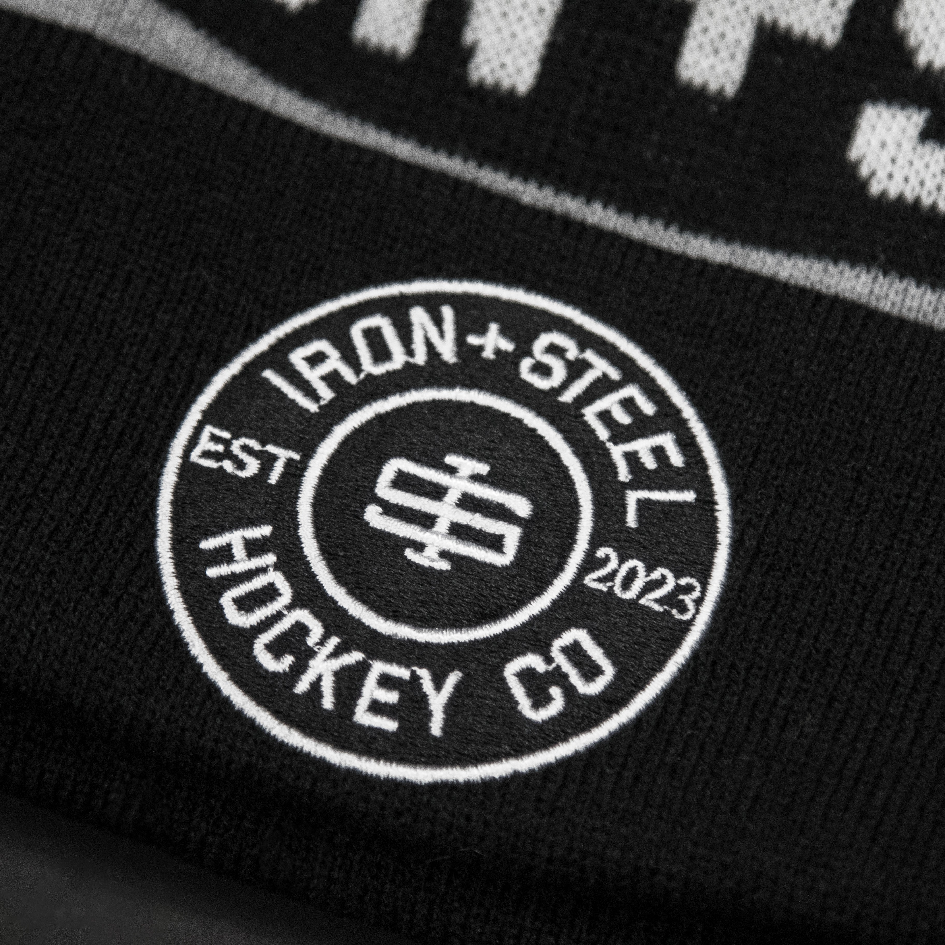 Iron+Steel Hockey Pom Beanie