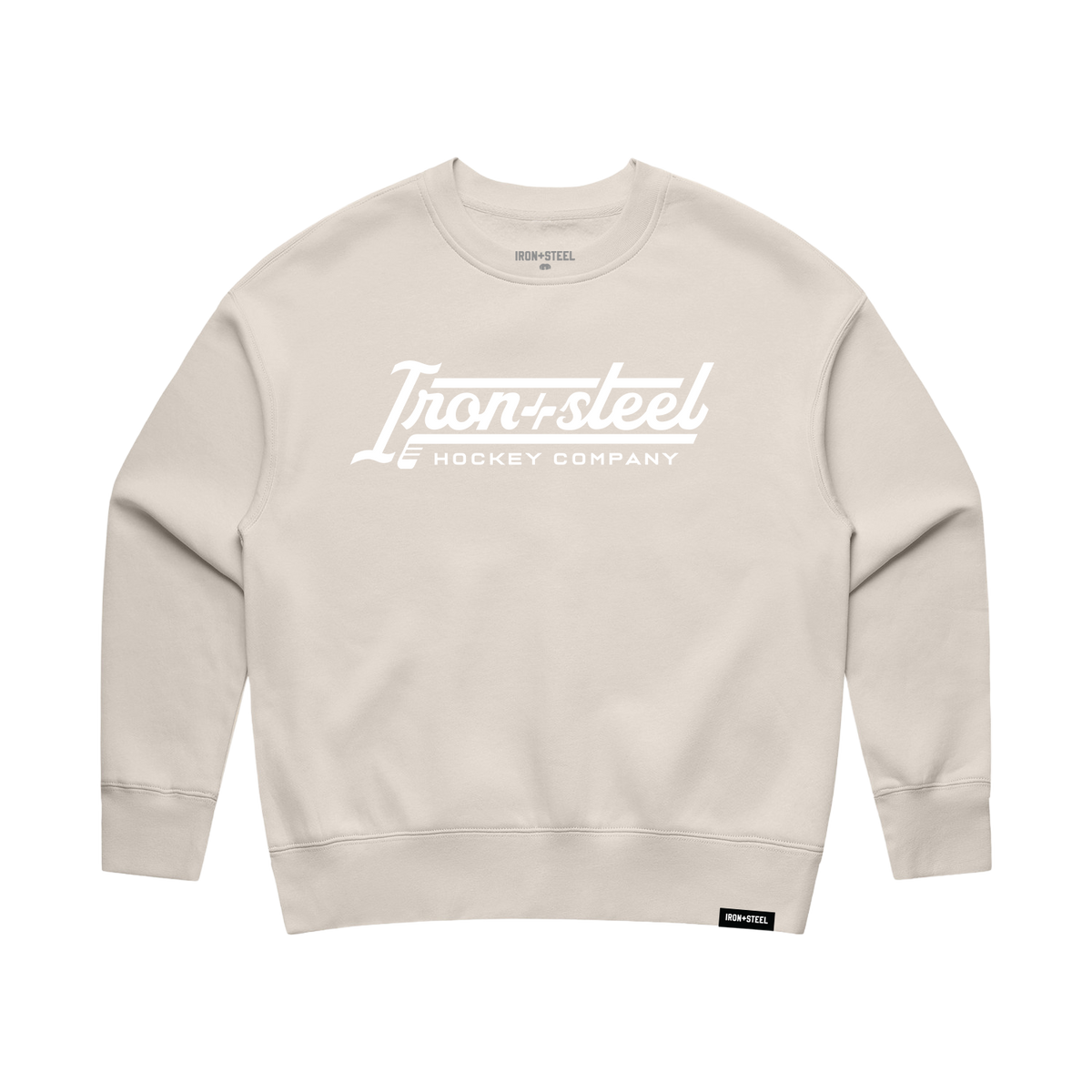 Iron+Steel Hockey Company Women's Crew in bone, front
