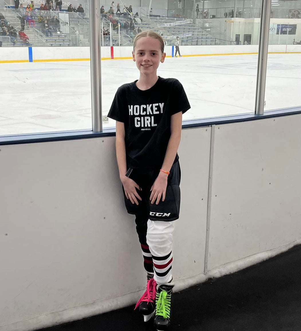 Hockey Girl USA Made Kids Tee