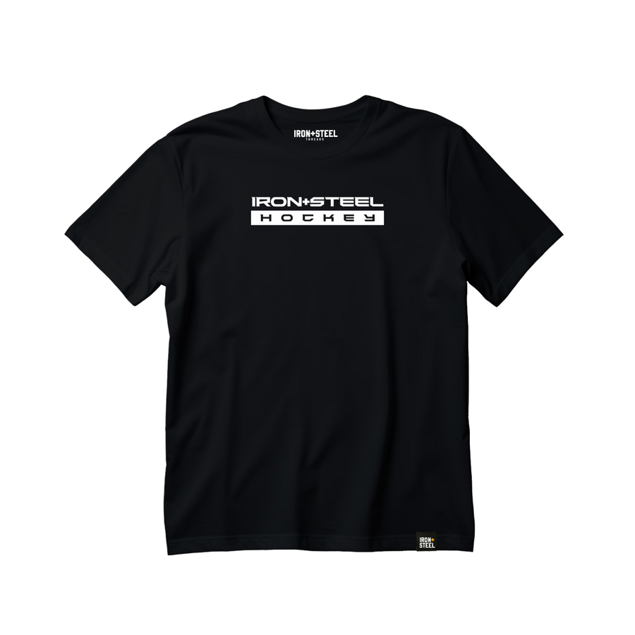 Iron+Steel Hockey White Tee