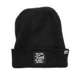 Legs Feed the Wolf Waffle Beanie