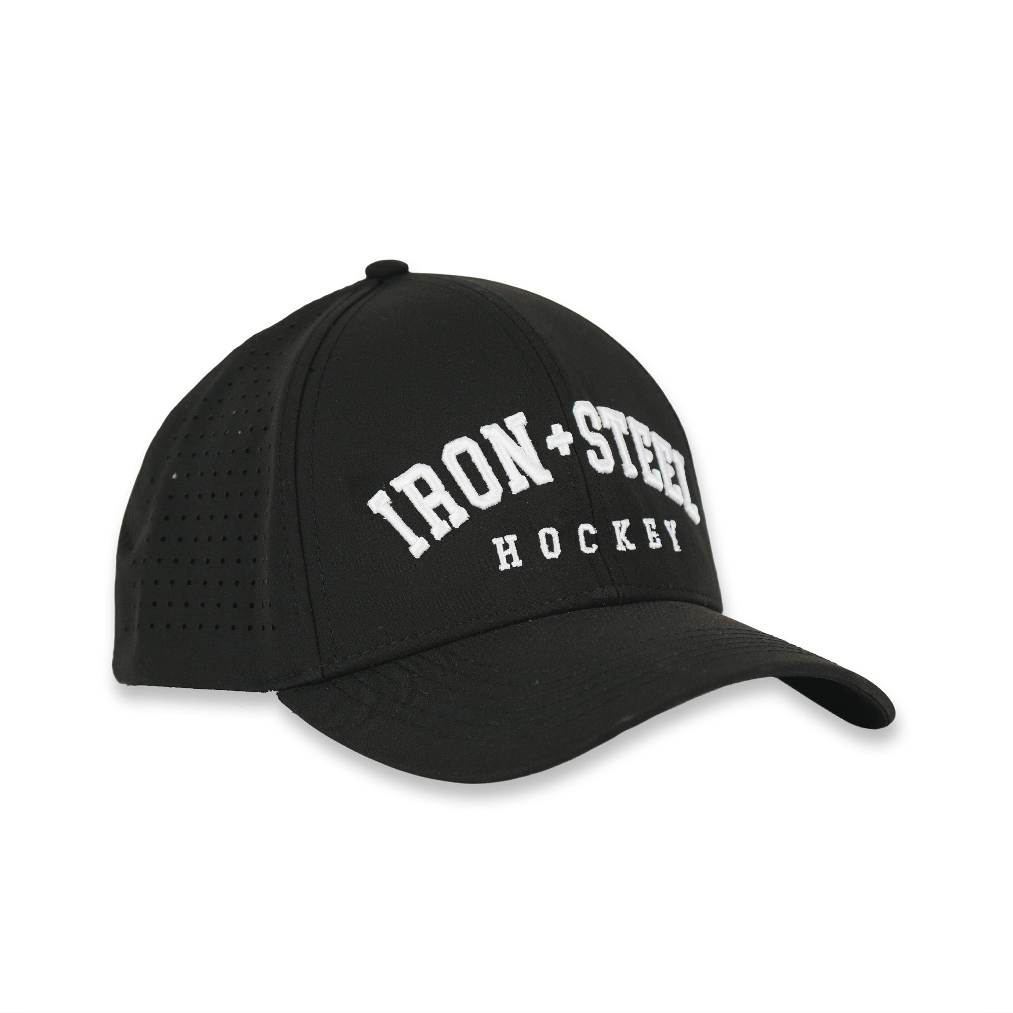 Iron+Steel Hockey Snapback Hat - Black