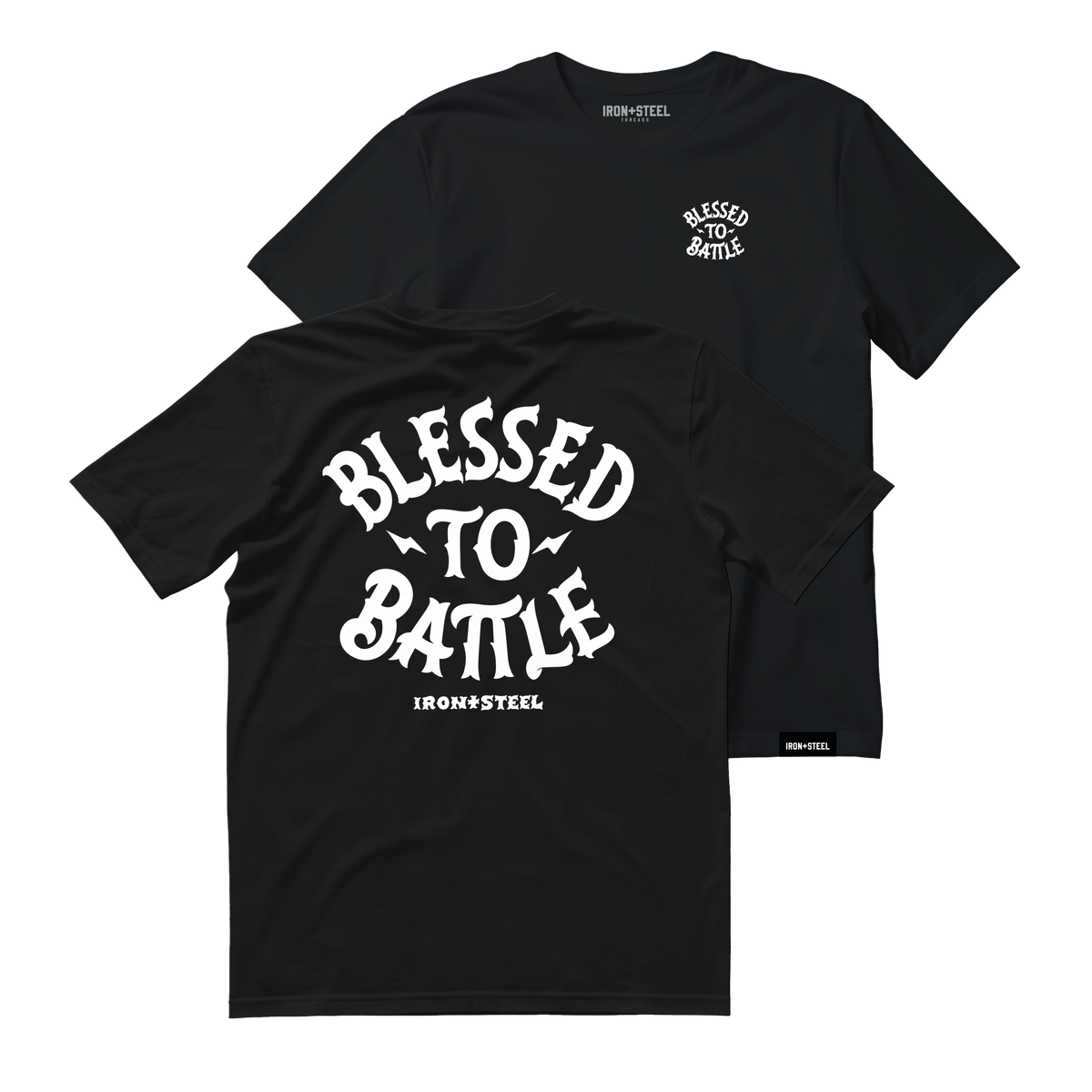Blessed to Battle Hockey Tee – Black