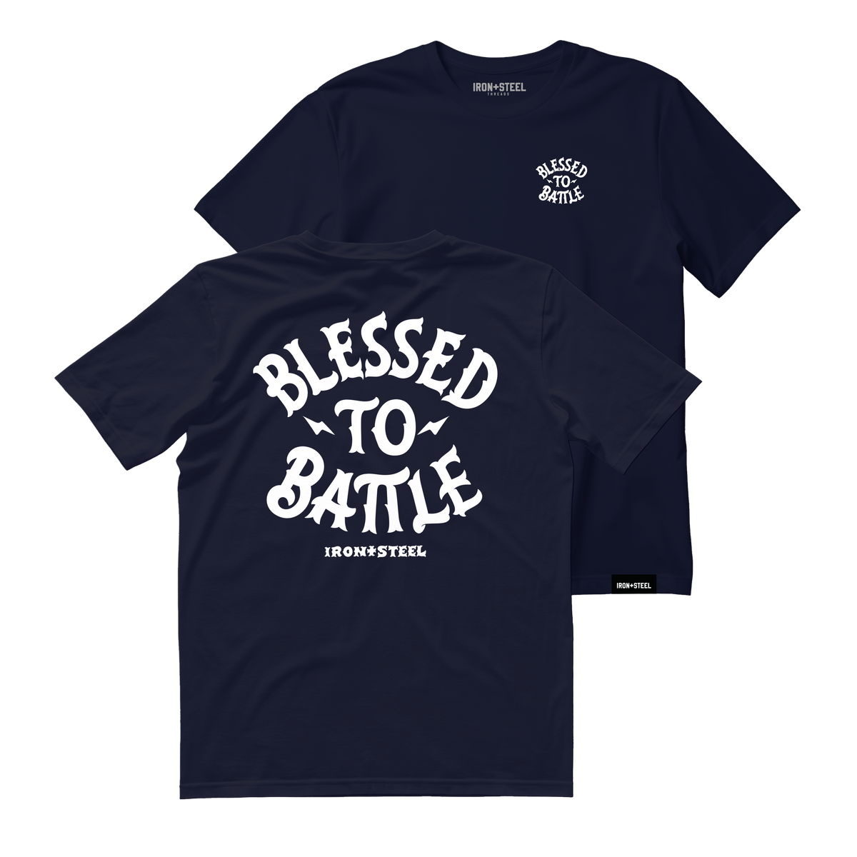 Blessed to Battle Hockey Tee – Navy