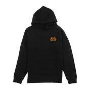 Count Puckula Hockey Youth Hoodie in black, front chest patch
