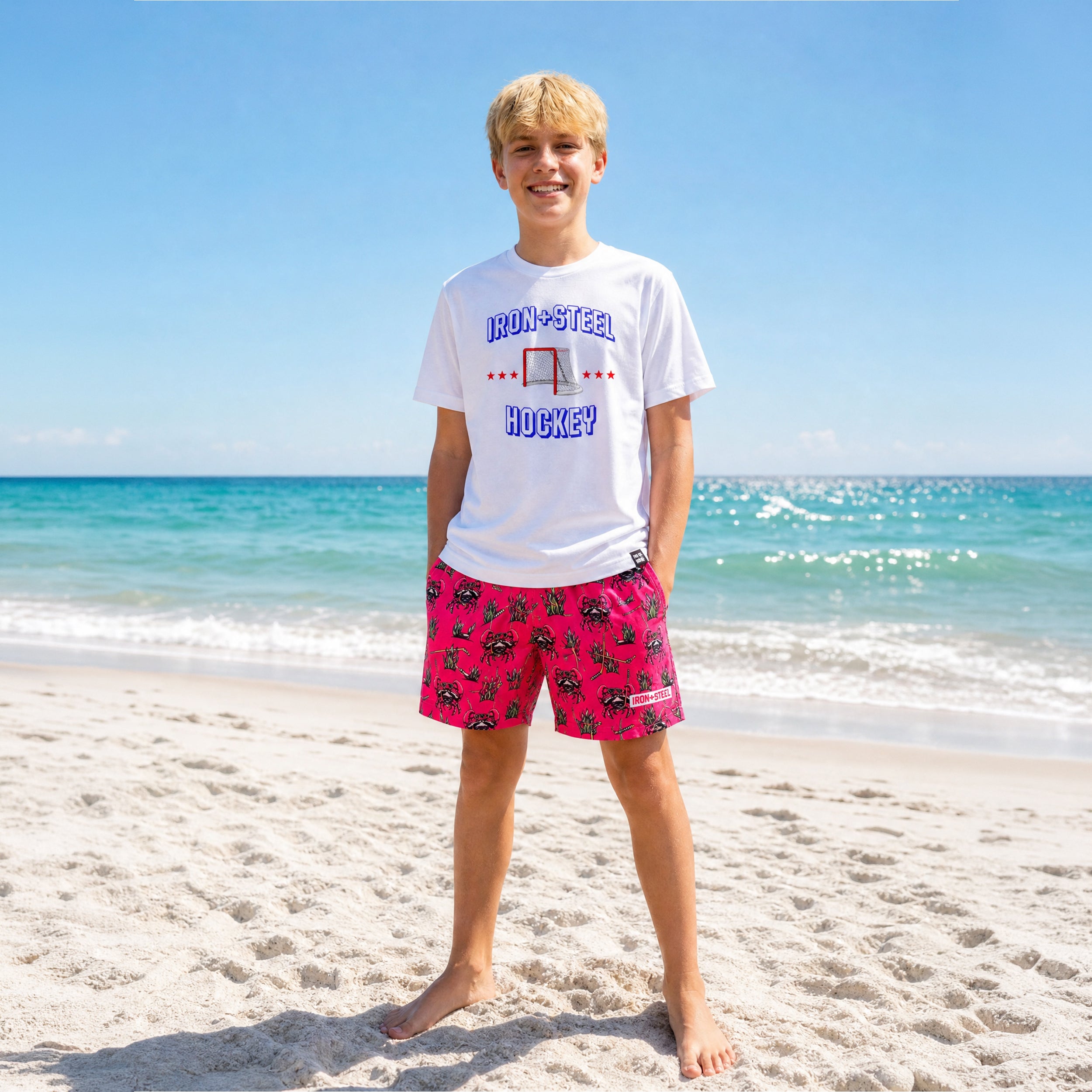 Crab Hockey Swim Trunks