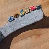 6 Pack Hockey Shoe Charms