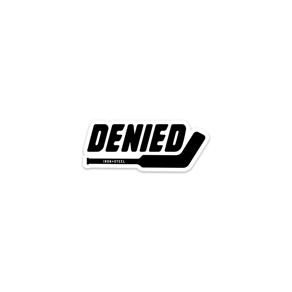 Denied Hockey Goalie Hockey Sticker