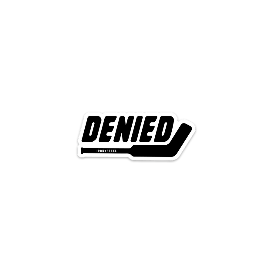Denied Hockey Goalie Hockey Sticker