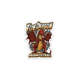 Toe Dragon Hockey Sticker