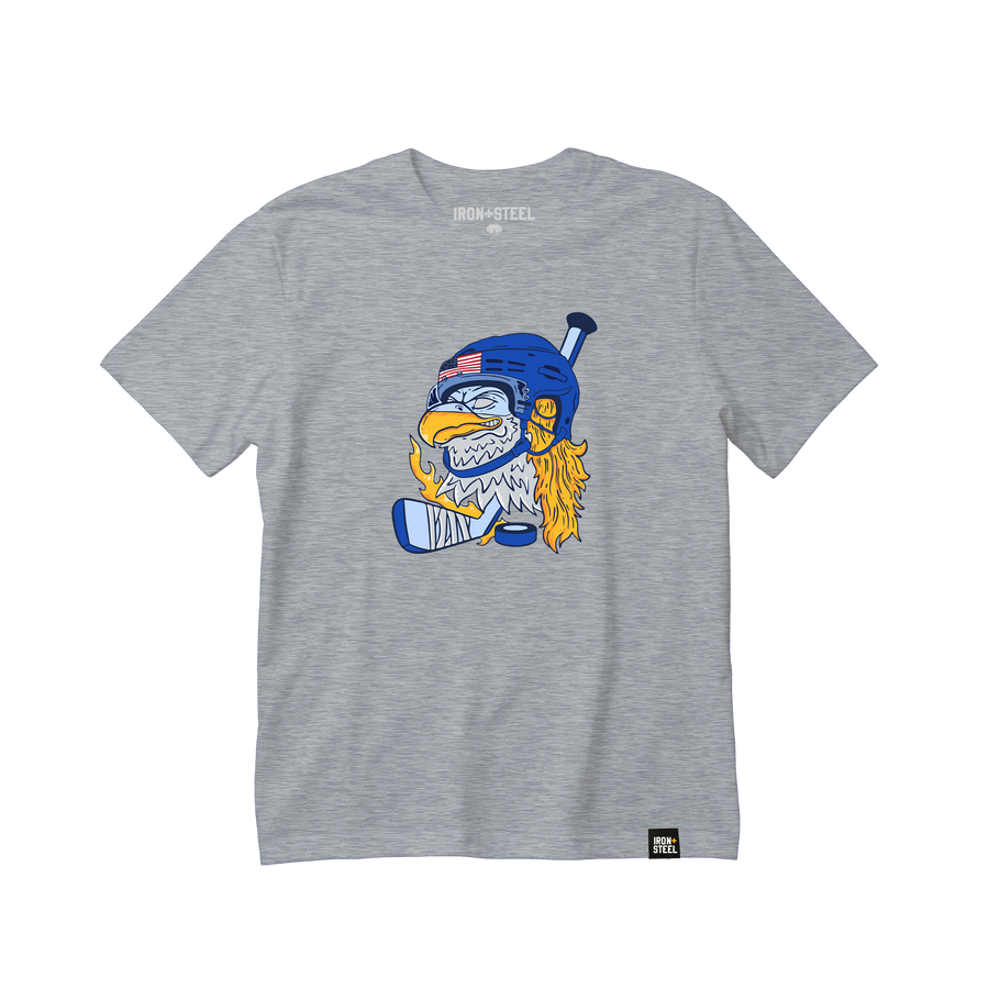 USA Bald Eagle Mullet Hockey T-Shirt