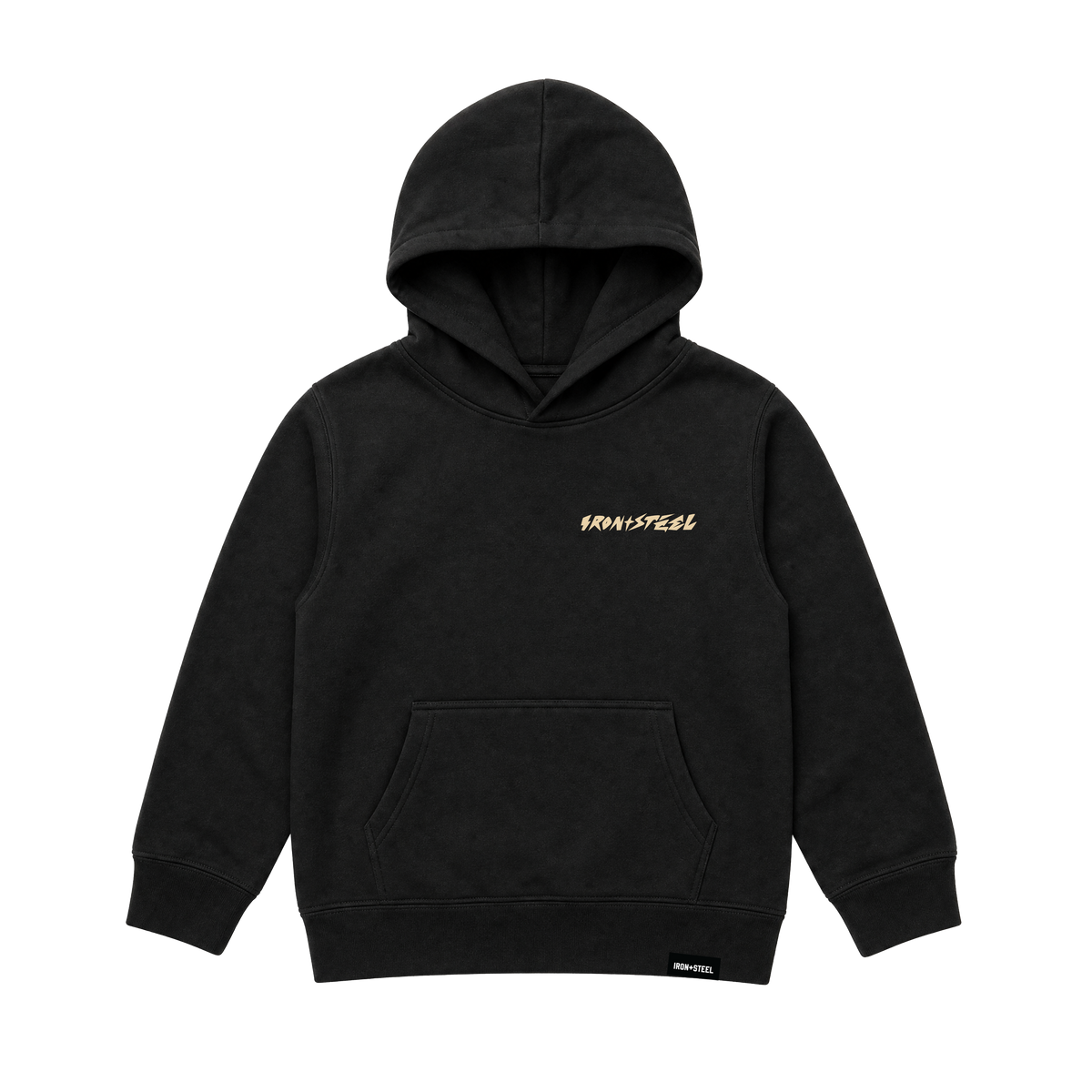 Faith Over Fear Hockey Toddler Hoodie – Black – Front