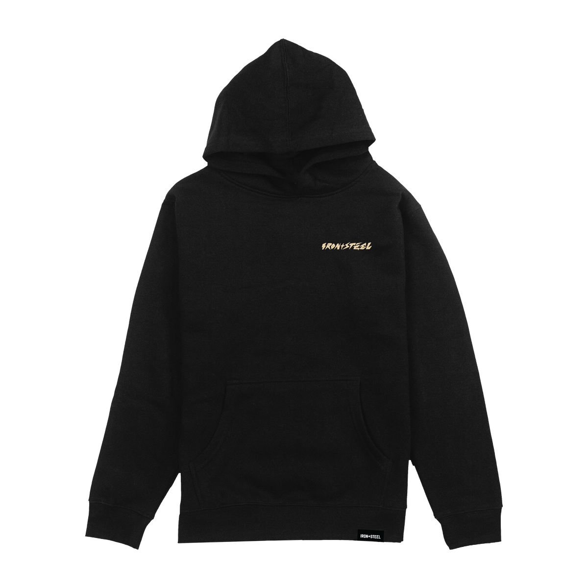 Faith Over Fear Hockey Youth Hoodie – Black – Front