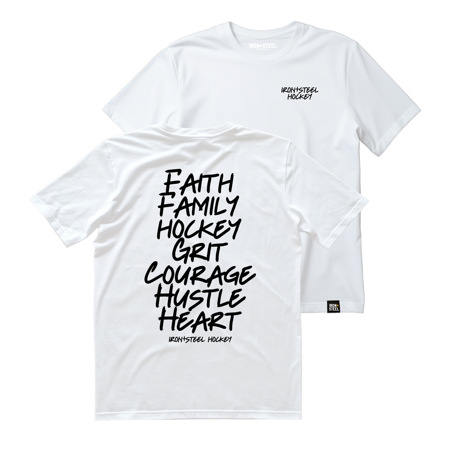 Faith Family Grit Hockey Tee