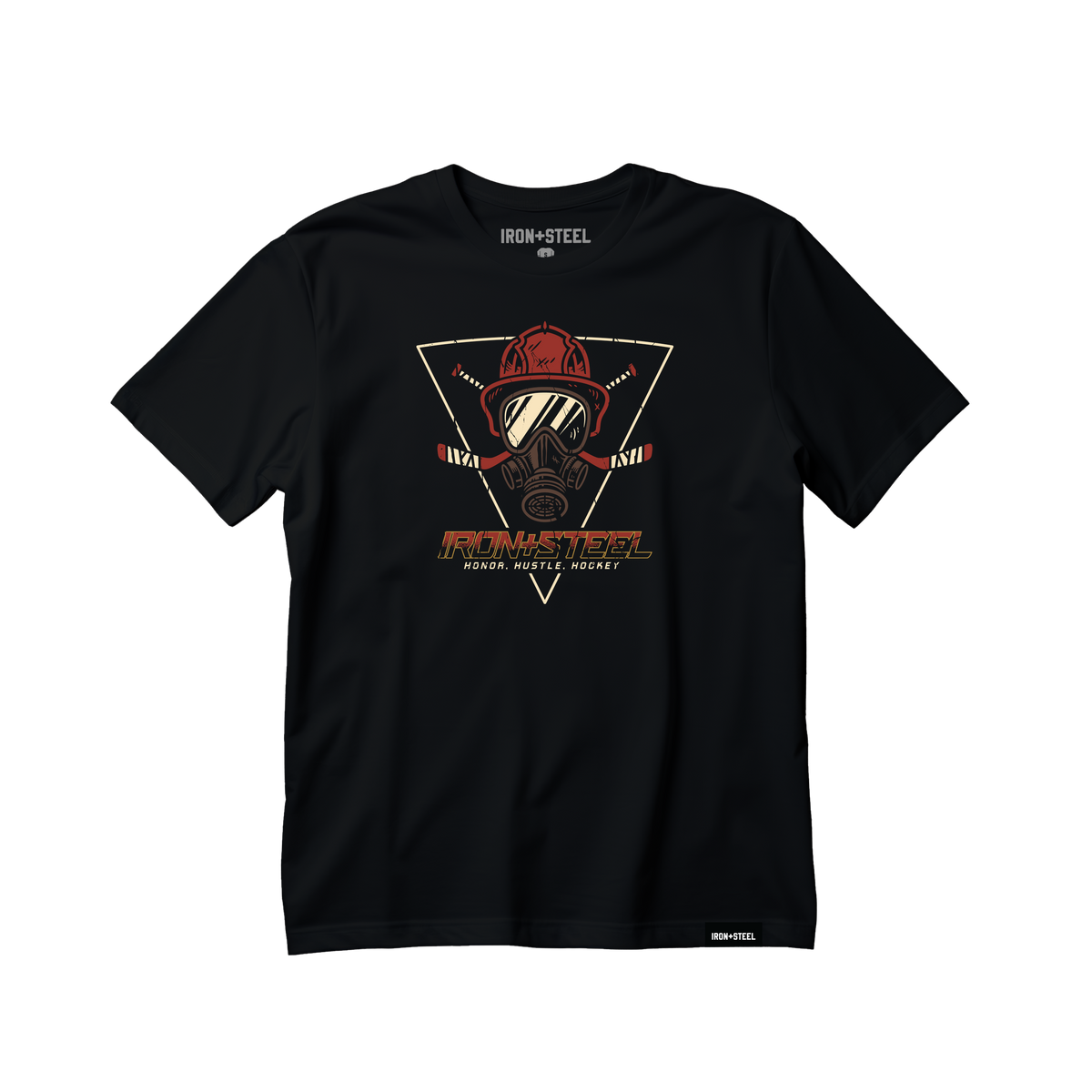 Firefighter Hustle Hockey Tee in black