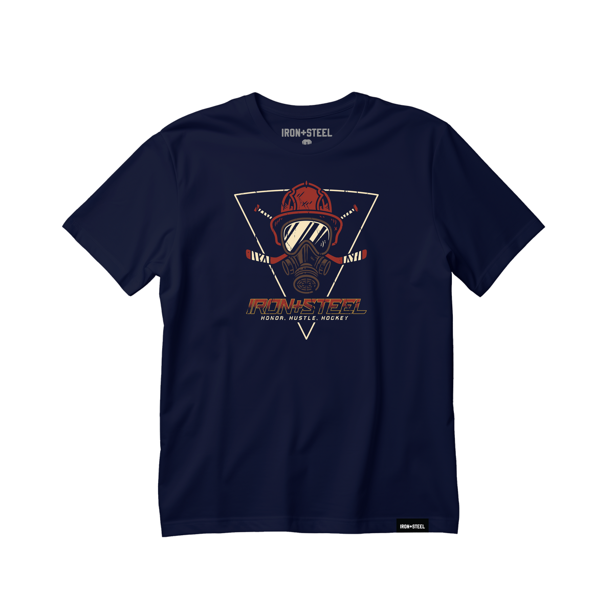 Firefighter Hustle Hockey Tee in navy
