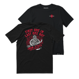 First One In Last One Out Hockey Tee
