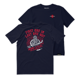 First One In Last One Out Hockey Tee