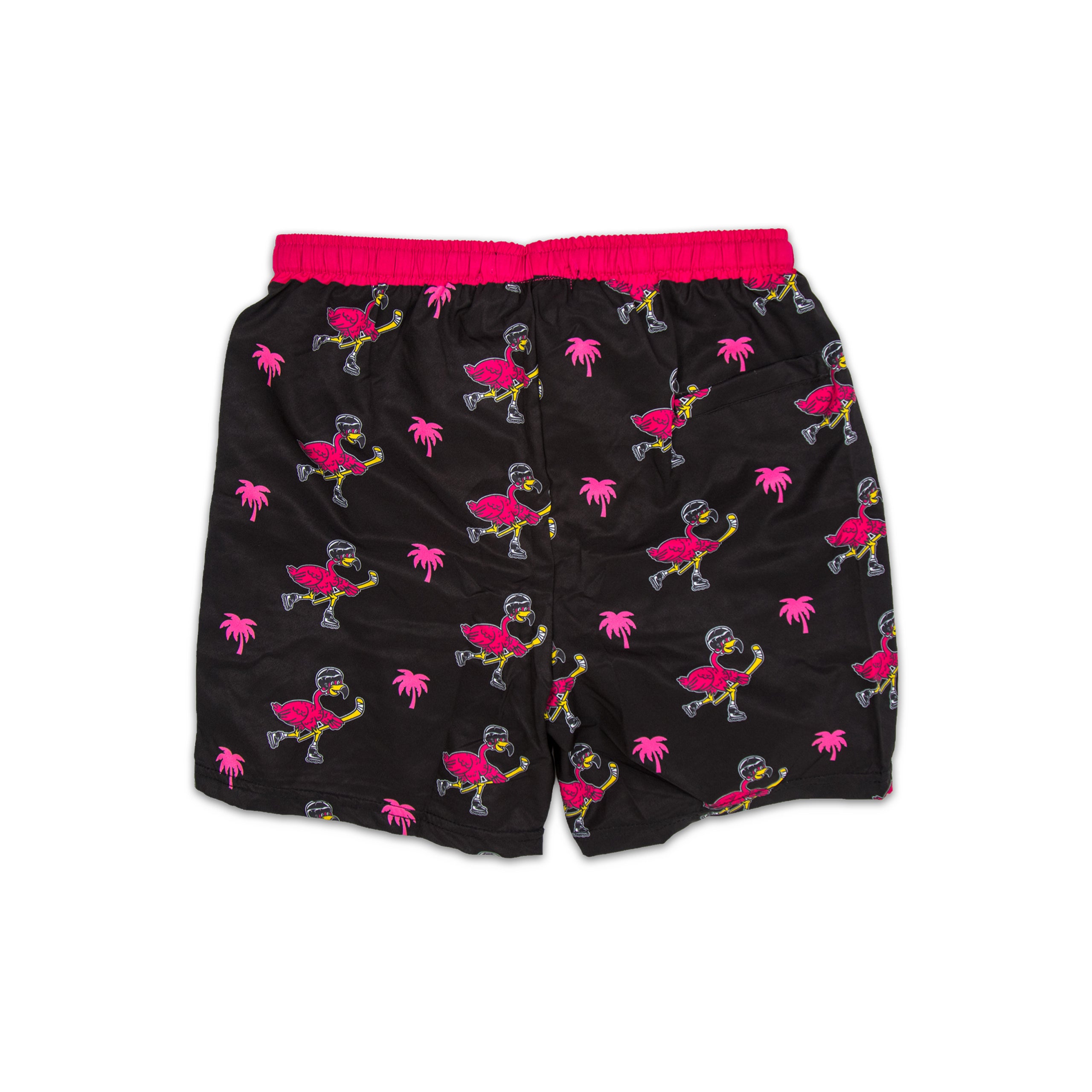 Flamingo Hockey Swim Trunks