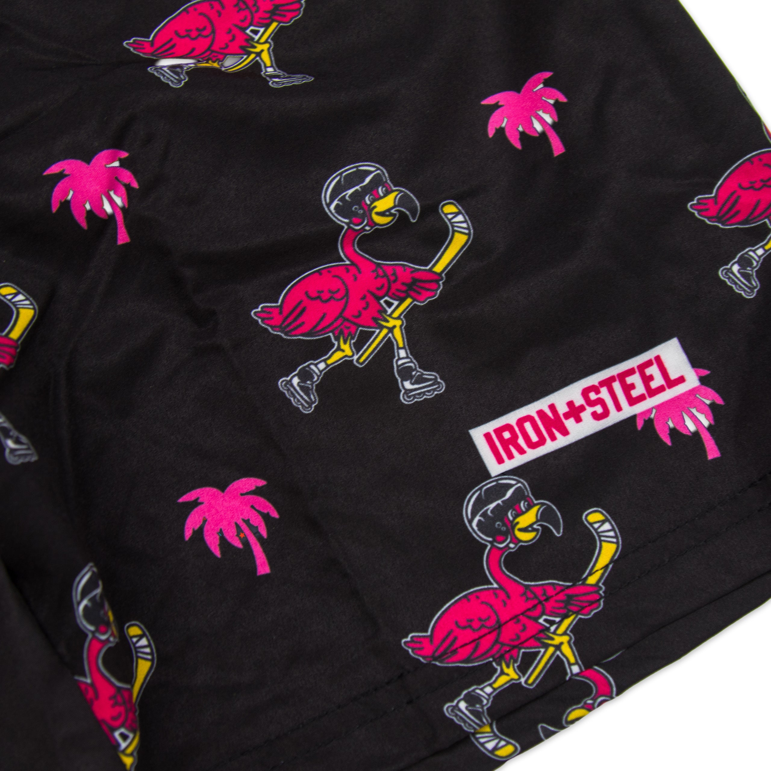 Flamingo Hockey Swim Trunks