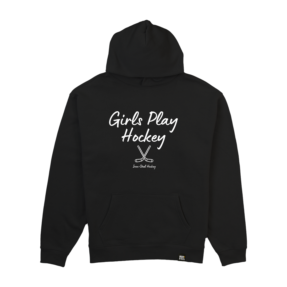 Girls Play Hockey Midweight Hoodie