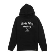 Girls Play Hockey Youth Hoodie