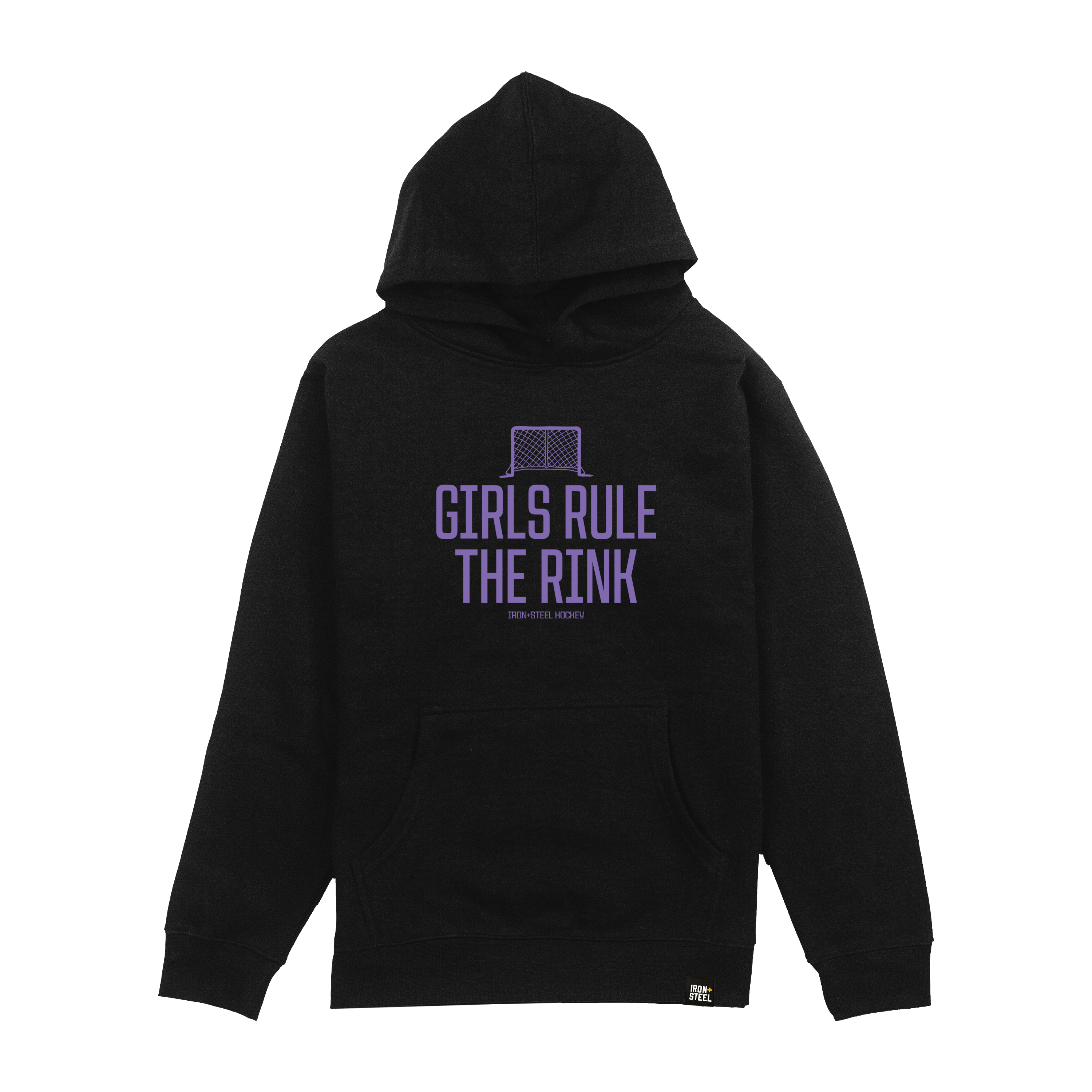 Girls Rule The Rink Youth Hockey Hoodie