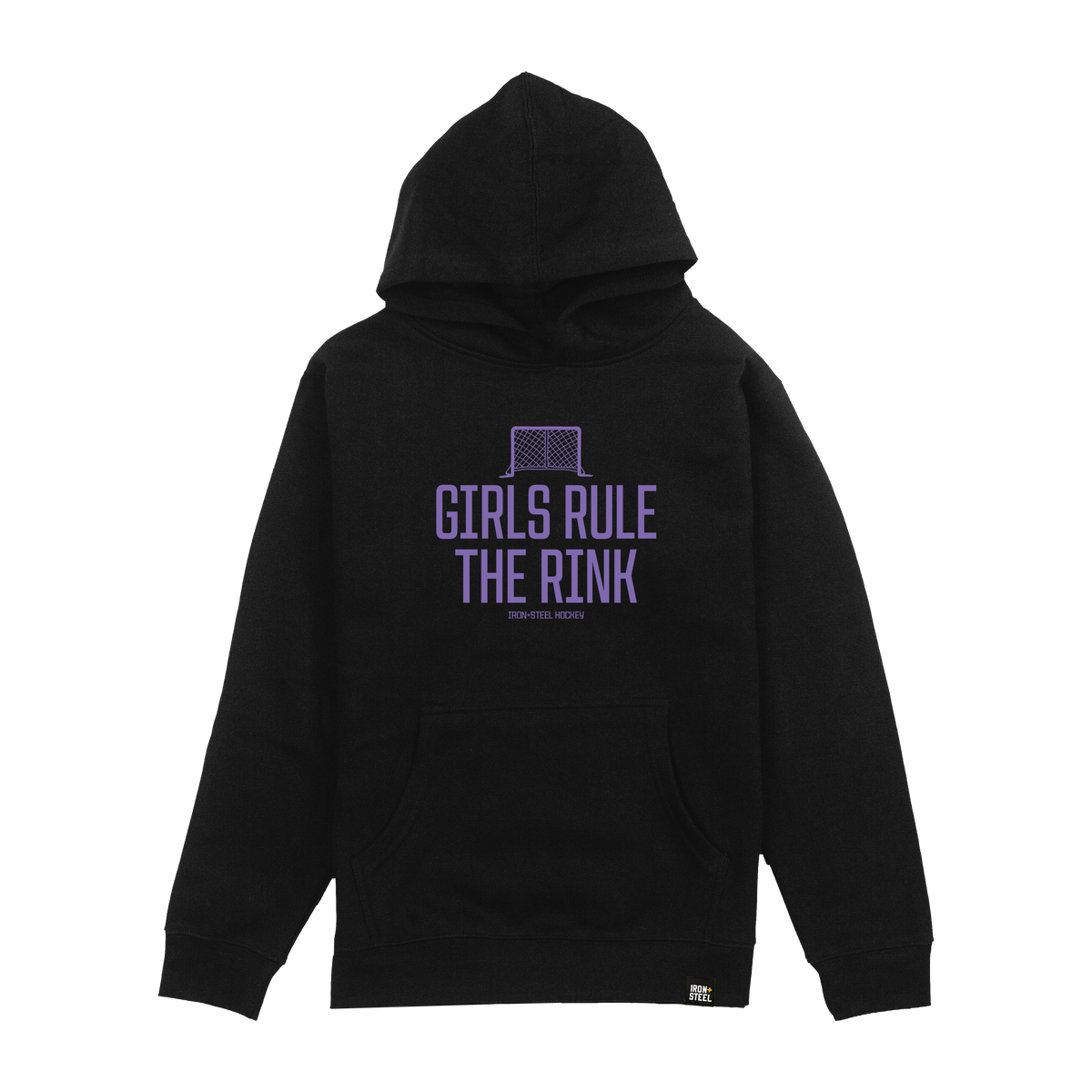 Girls Rule The Rink Youth Hockey Hoodie