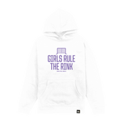 Girls Rule The Rink Youth Hockey Hoodie