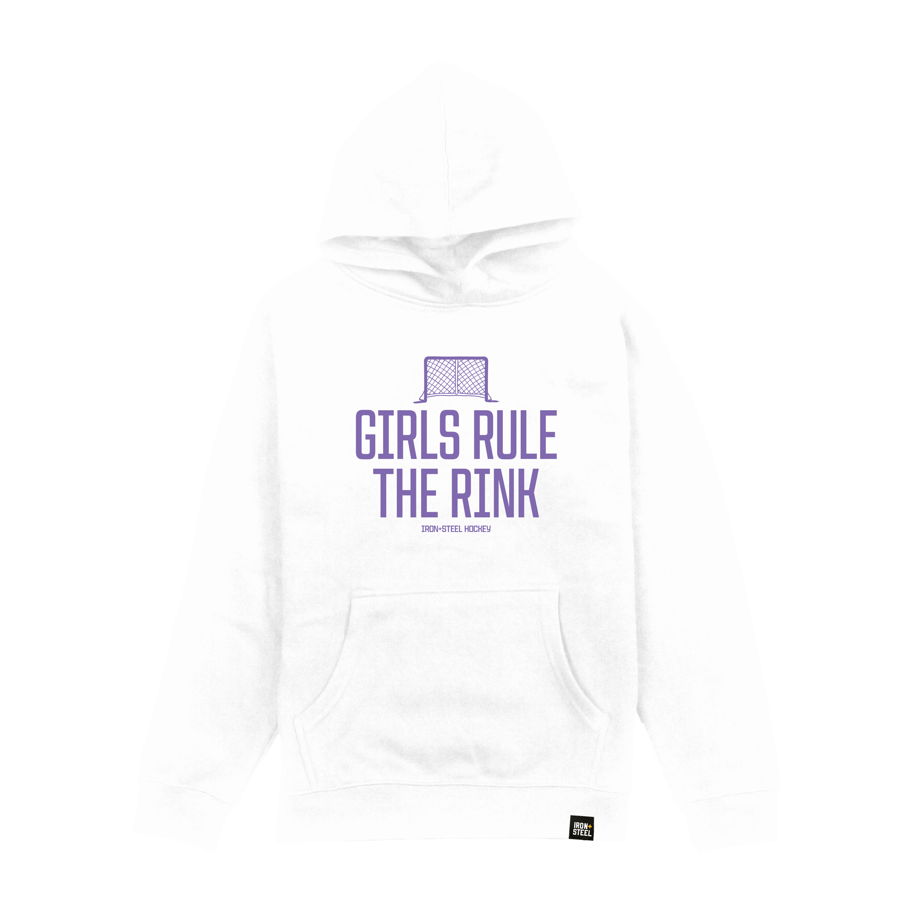 Girls Rule The Rink Youth Hockey Hoodie