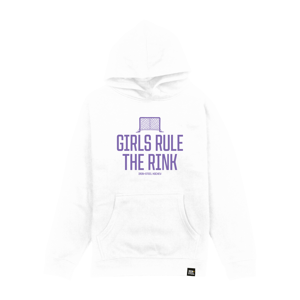 Girls Rule The Rink Youth Hockey Hoodie