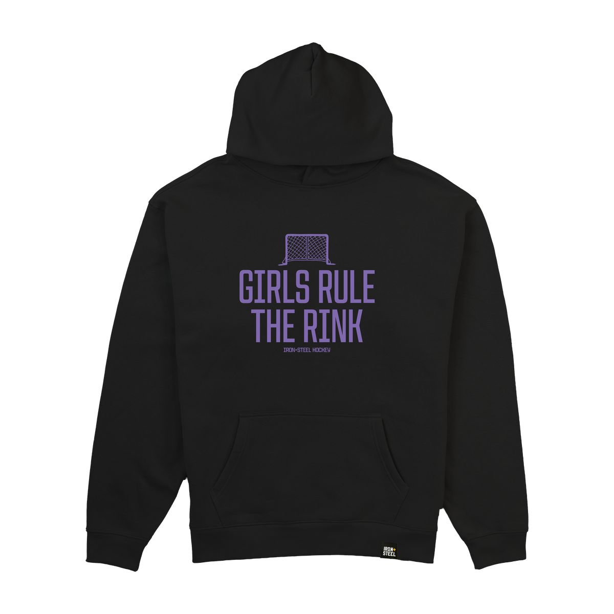 Girls Rule The Rink Hockey Midweight Hoodie