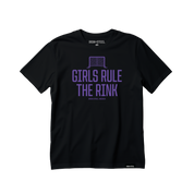 Girls Rule The Rink Hockey Tee
