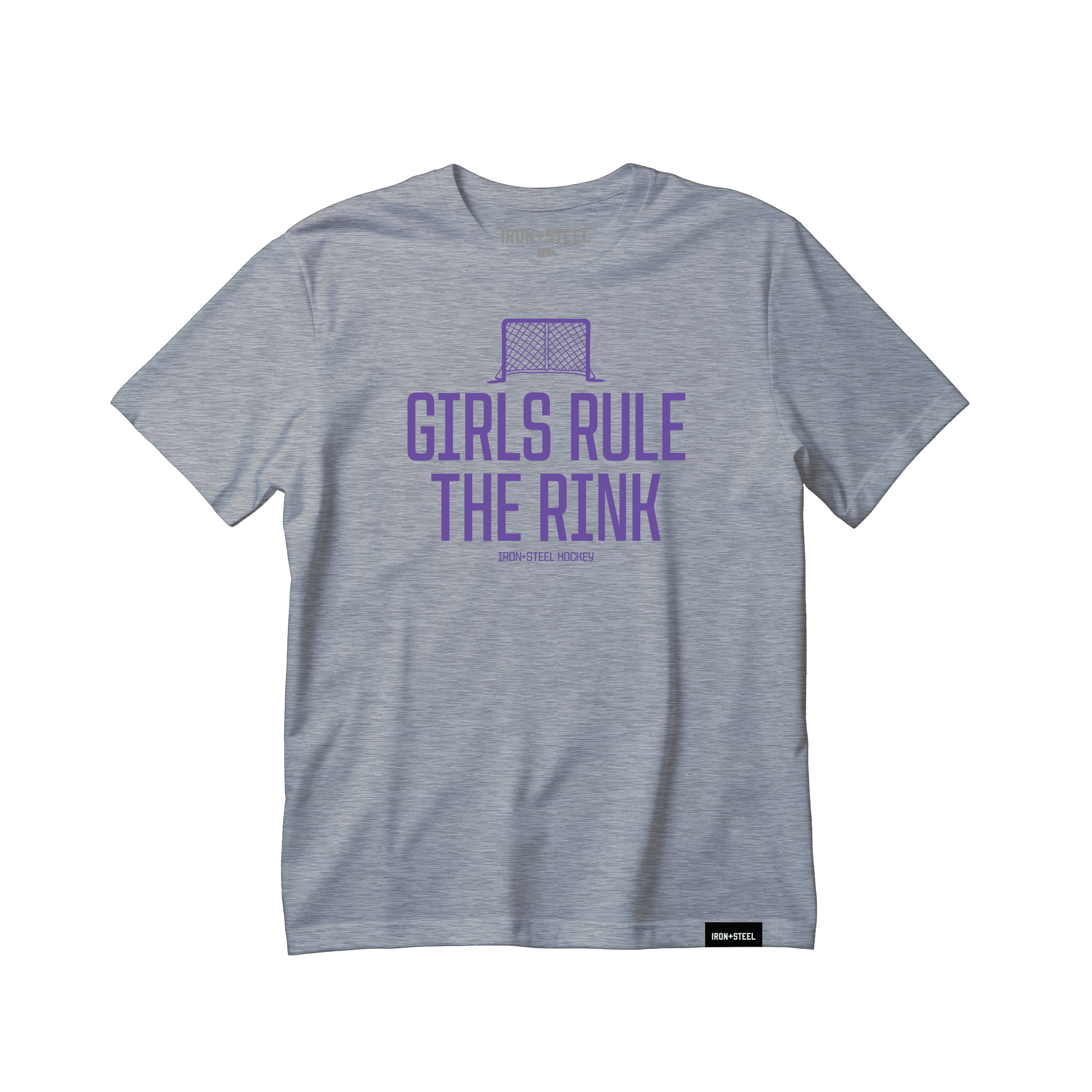 Girls Rule The Rink Hockey Tee