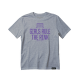 Girls Rule The Rink Hockey Tee