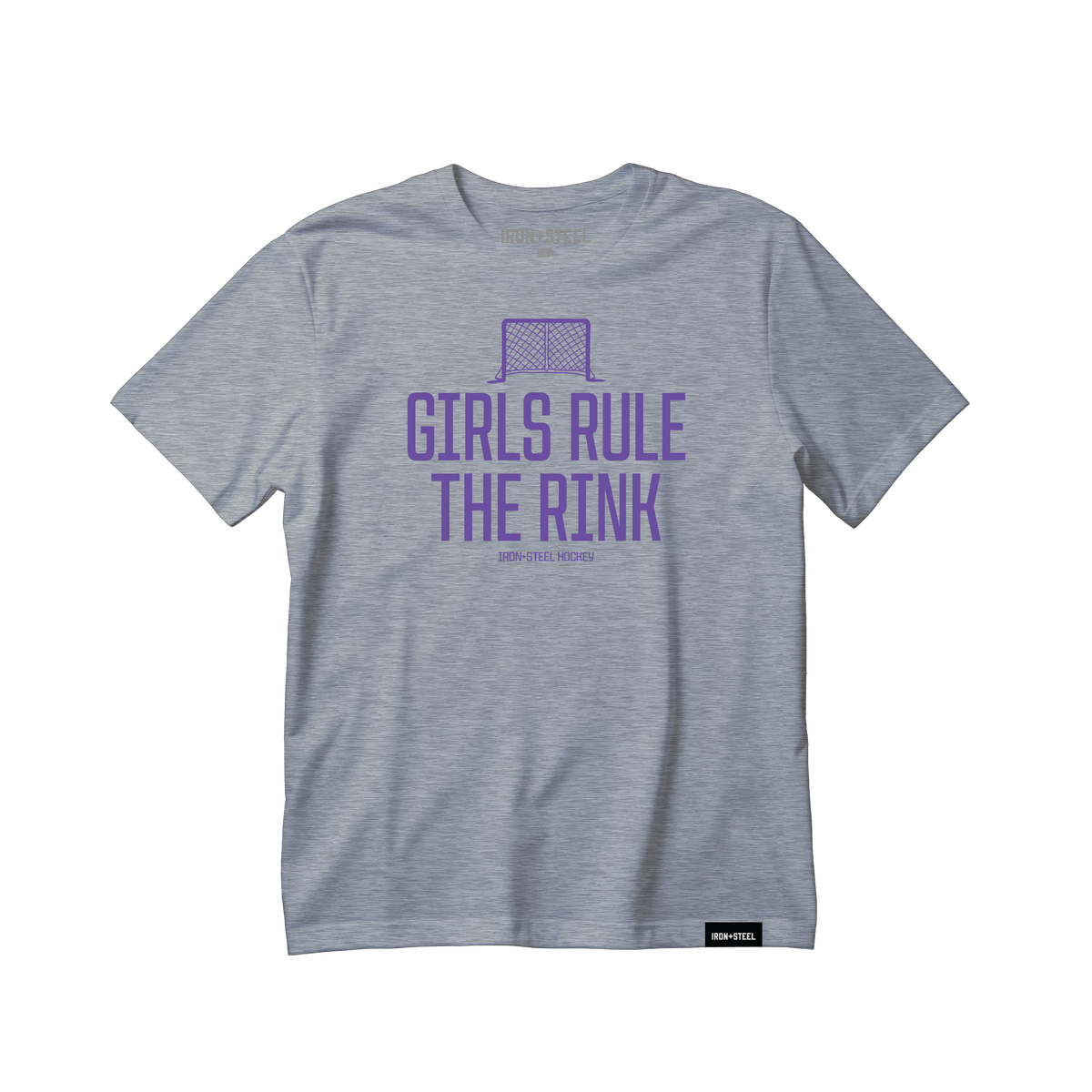 Girls Rule The Rink Hockey Tee