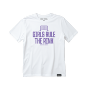 Girls Rule The Rink Hockey Tee