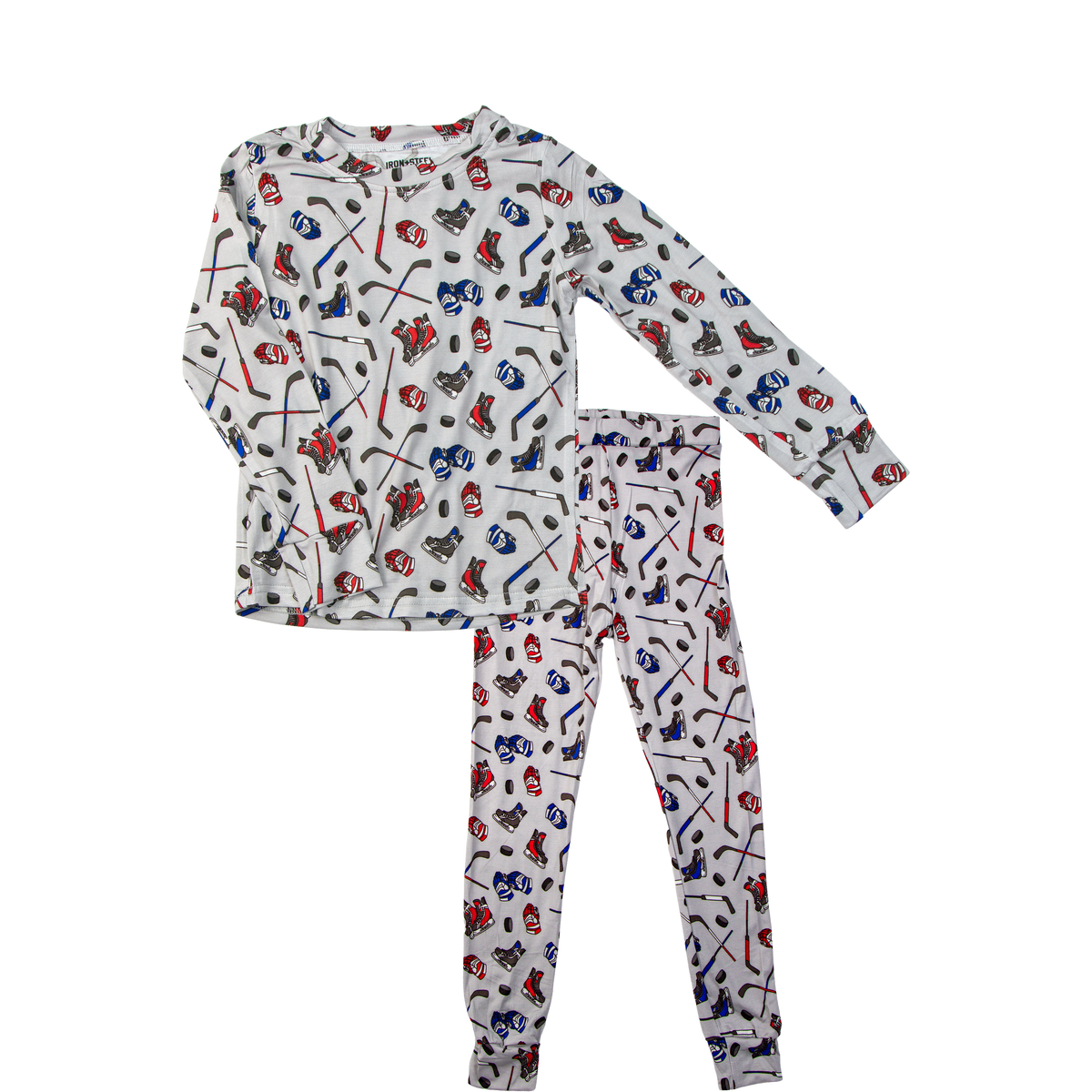 Sticks and Skates Hockey Bamboo Pajama Set