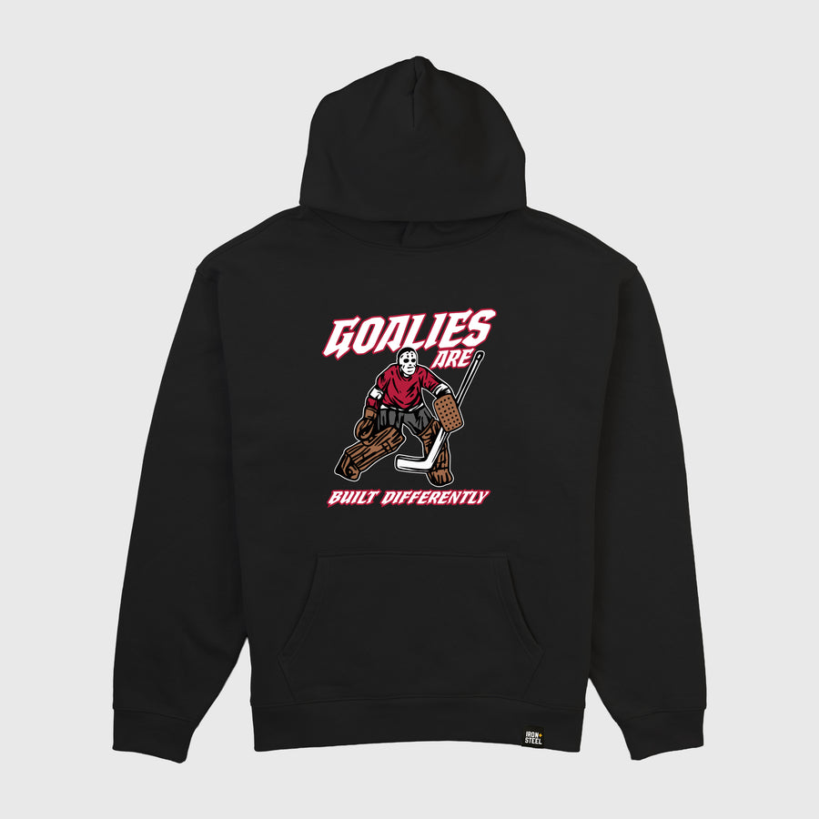 Goalies Are Built Differently Midweight Hoodie